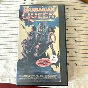 VHS Barbarian Queen Vintage 1985 Fantasy Film movie Lana Clakrson Hector Olivera